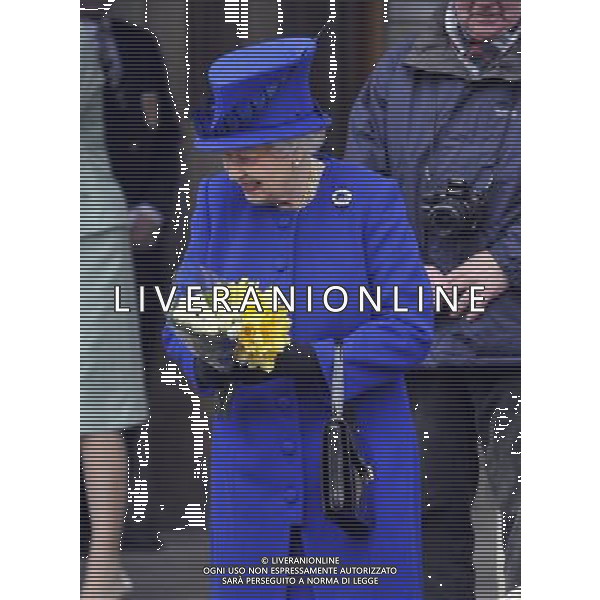 Her Majesty The Queen, accompanied by His Royal Highness The Duke of Edinburgh will attend the Royal Maundy Service at Christ Church Cathedral then onto to a reception at the Deanery and then lunch as guests of Oriel College - ©photoshot/AGENZIA ALDO LIVERANI SAS - ITALY ONLY - REALI INGLESI: La Regina ELISABETTA II, con il marito Filippo Duca di Edimburgo al Royal Service Santo alla Christ Church Cathedral poi su di un ricevimento presso il Decanato e poi pranzo come ospiti di Oriel College
