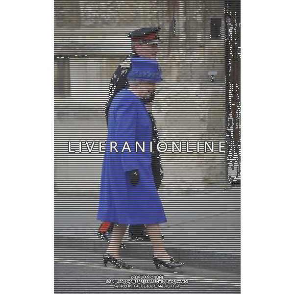 Her Majesty The Queen, accompanied by His Royal Highness The Duke of Edinburgh will attend the Royal Maundy Service at Christ Church Cathedral then onto to a reception at the Deanery and then lunch as guests of Oriel College - ©photoshot/AGENZIA ALDO LIVERANI SAS - ITALY ONLY - REALI INGLESI: La Regina ELISABETTA II, con il marito Filippo Duca di Edimburgo al Royal Service Santo alla Christ Church Cathedral poi su di un ricevimento presso il Decanato e poi pranzo come ospiti di Oriel College
