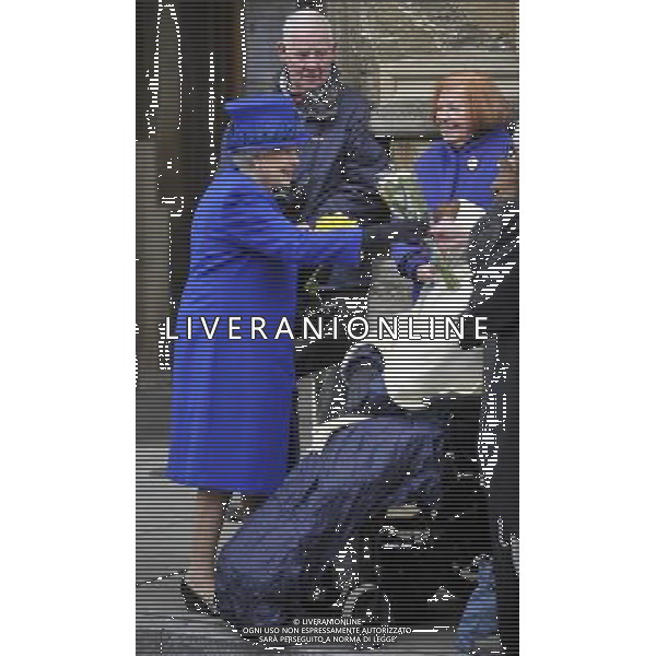 Her Majesty The Queen, accompanied by His Royal Highness The Duke of Edinburgh will attend the Royal Maundy Service at Christ Church Cathedral then onto to a reception at the Deanery and then lunch as guests of Oriel College - ©photoshot/AGENZIA ALDO LIVERANI SAS - ITALY ONLY - REALI INGLESI: La Regina ELISABETTA II, con il marito Filippo Duca di Edimburgo al Royal Service Santo alla Christ Church Cathedral poi su di un ricevimento presso il Decanato e poi pranzo come ospiti di Oriel College