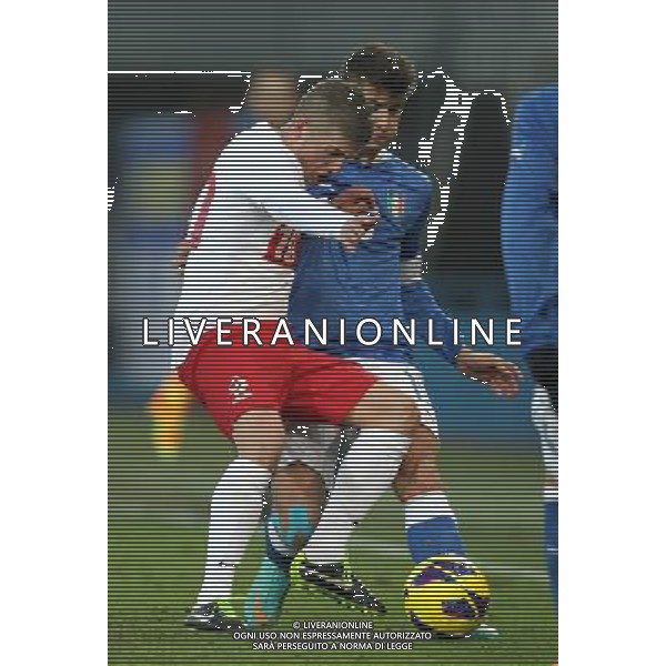 GLIWICE STADION MIEJSKI PRZY ULICY OKRZEI 27.03.2013 PILKA NOZNA 12 TURNIEJ CZTERECH NARODOW POLSKA U20 - WLOCHY U20 NZ MICHAL CHRAPEK POL LUCA ANTEI ITA FOT MICHAL NOWAK / NEWSPIX.PL GLIWICE 27.03.2013 FOOTBALL 12TH FOUR NATIONS TOURNAMENT POLAND U20 - ITALY U20 MICHAL CHRAPEK POL LUCA ANTEI ITA MICHAL NOWAK / NEWSPIX.PL --- Newspix.pl AG ALDO LIVERANI S A S ONLY ITALY *** Local Caption *** www.newspix.pl mail us: info@newspix.pl call us: 0048 022 23 22 222 --- Polish Picture Agency by Ringier Axel Springer Poland