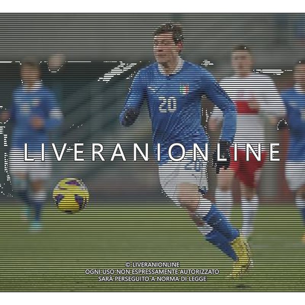 GLIWICE STADION MIEJSKI PRZY ULICY OKRZEI 27.03.2013 PILKA NOZNA 12 TURNIEJ CZTERECH NARODOW POLSKA U20 - WLOCHY U20 NZ ANDREA BELLOTTI ITA FOT MICHAL NOWAK / NEWSPIX.PL GLIWICE 27.03.2013 FOOTBALL 12TH FOUR NATIONS TOURNAMENT POLAND U20 - ITALY U20 ANDREA BELLOTTI ITA MICHAL NOWAK / NEWSPIX.PL --- Newspix.pl AG ALDO LIVERANI S A S ONLY ITALY *** Local Caption *** www.newspix.pl mail us: info@newspix.pl call us: 0048 022 23 22 222 --- Polish Picture Agency by Ringier Axel Springer Poland