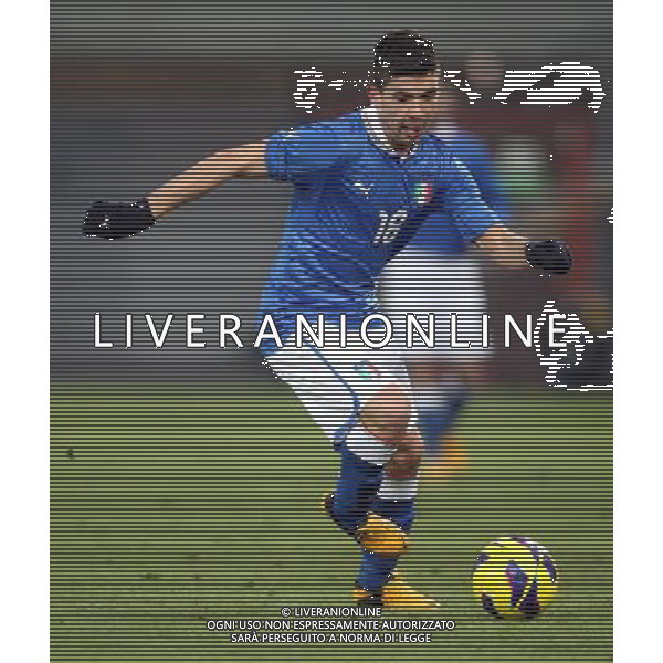 GLIWICE STADION MIEJSKI PRZY ULICY OKRZEI 27.03.2013 PILKA NOZNA 12 TURNIEJ CZTERECH NARODOW POLSKA U20 - WLOCHY U20 NZ MASSIMILIANO BUSELLATO ITA FOT MICHAL NOWAK / NEWSPIX.PL GLIWICE 27.03.2013 FOOTBALL 12TH FOUR NATIONS TOURNAMENT POLAND U20 - ITALY U20 MASSIMILIANO BUSELLATO ITA MICHAL NOWAK / NEWSPIX.PL --- Newspix.pl AG ALDO LIVERANI S A S ONLY ITALY *** Local Caption *** www.newspix.pl mail us: info@newspix.pl call us: 0048 022 23 22 222 --- Polish Picture Agency by Ringier Axel Springer Poland