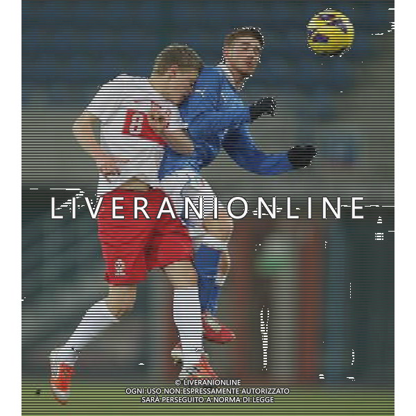 GLIWICE STADION MIEJSKI PRZY ULICY OKRZEI 27.03.2013 PILKA NOZNA 12 TURNIEJ CZTERECH NARODOW POLSKA U20 - WLOCHY U20 NZ MATEUSZ SZWOCH POL GIANLUCA SAMPIETRO ITA FOT MICHAL NOWAK / NEWSPIX.PL GLIWICE 27.03.2013 FOOTBALL 12TH FOUR NATIONS TOURNAMENT POLAND U20 - ITALY U20 MATEUSZ SZWOCH POL GIANLUCA SAMPIETRO ITA MICHAL NOWAK / NEWSPIX.PL --- Newspix.pl AG ALDO LIVERANI S A S ONLY ITALY *** Local Caption *** www.newspix.pl mail us: info@newspix.pl call us: 0048 022 23 22 222 --- Polish Picture Agency by Ringier Axel Springer Poland