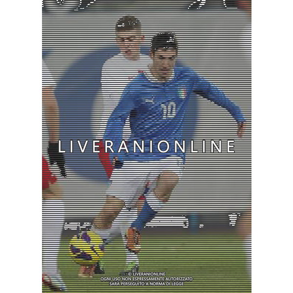 GLIWICE STADION MIEJSKI PRZY ULICY OKRZEI 27.03.2013 PILKA NOZNA 12 TURNIEJ CZTERECH NARODOW POLSKA U20 - WLOCHY U20 NZ MATTEO POLITANO ITA MICHAL CHRAPEK POL FOT MICHAL NOWAK / NEWSPIX.PL GLIWICE 27.03.2013 FOOTBALL 12TH FOUR NATIONS TOURNAMENT POLAND U20 - ITALY U20 MATTEO POLITANO ITA MICHAL CHRAPEK POL MICHAL NOWAK / NEWSPIX.PL --- Newspix.pl AG ALDO LIVERANI S A S ONLY ITALY *** Local Caption *** www.newspix.pl mail us: info@newspix.pl call us: 0048 022 23 22 222 --- Polish Picture Agency by Ringier Axel Springer Poland