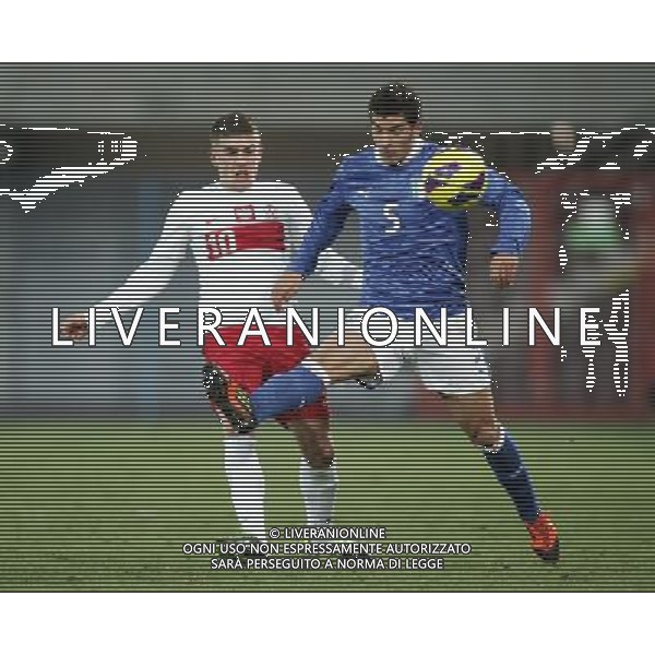 GLIWICE STADION MIEJSKI PRZY ULICY OKRZEI 27.03.2013 PILKA NOZNA 12 TURNIEJ CZTERECH NARODOW POLSKA U20 - WLOCHY U20 NZ MICHAL CHRAPEK POL GIOVANNI DI LORENZO ITA FOT MICHAL NOWAK / NEWSPIX.PL GLIWICE 27.03.2013 FOOTBALL 12TH FOUR NATIONS TOURNAMENT POLAND U20 - ITALY U20 MICHAL CHRAPEK POL GIOVANNI DI LORENZO ITA MICHAL NOWAK / NEWSPIX.PL --- Newspix.pl AG ALDO LIVERANI S A S ONLY ITALY *** Local Caption *** www.newspix.pl mail us: info@newspix.pl call us: 0048 022 23 22 222 --- Polish Picture Agency by Ringier Axel Springer Poland