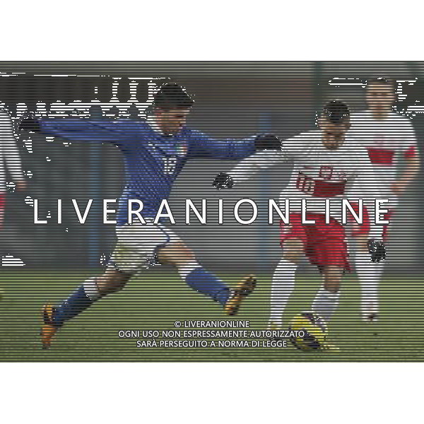GLIWICE STADION MIEJSKI PRZY ULICY OKRZEI 27.03.2013 PILKA NOZNA 12 TURNIEJ CZTERECH NARODOW POLSKA U20 - WLOCHY U20 NZ MASSIMILIANO BUSELLATO ITA LUKASZ ZEJDLER POL FOT MICHAL NOWAK / NEWSPIX.PL GLIWICE 27.03.2013 FOOTBALL 12TH FOUR NATIONS TOURNAMENT POLAND U20 - ITALY U20 MASSIMILIANO BUSELLATO ITA LUKASZ ZEJDLER POL MICHAL NOWAK / NEWSPIX.PL --- Newspix.pl AG ALDO LIVERANI S A S ONLY ITALY *** Local Caption *** www.newspix.pl mail us: info@newspix.pl call us: 0048 022 23 22 222 --- Polish Picture Agency by Ringier Axel Springer Poland