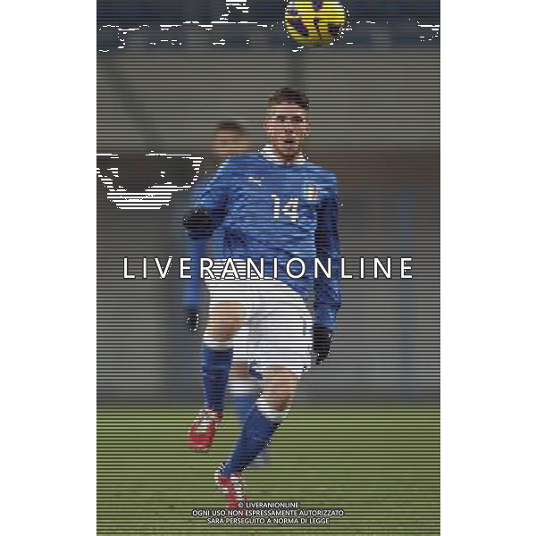 GLIWICE STADION MIEJSKI PRZY ULICY OKRZEI 27.03.2013 PILKA NOZNA 12 TURNIEJ CZTERECH NARODOW POLSKA U20 - WLOCHY U20 NZ GIANLUCA SAMPIETRO ITA FOT MICHAL NOWAK / NEWSPIX.PL GLIWICE 27.03.2013 FOOTBALL 12TH FOUR NATIONS TOURNAMENT POLAND U20 - ITALY U20 GIANLUCA SAMPIETRO ITA MICHAL NOWAK / NEWSPIX.PL --- Newspix.pl AG ALDO LIVERANI S A S ONLY ITALY *** Local Caption *** www.newspix.pl mail us: info@newspix.pl call us: 0048 022 23 22 222 --- Polish Picture Agency by Ringier Axel Springer Poland