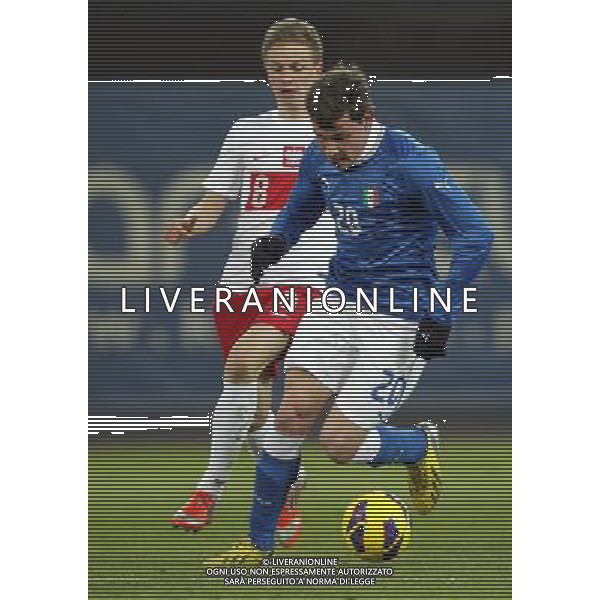 GLIWICE STADION MIEJSKI PRZY ULICY OKRZEI 27.03.2013 PILKA NOZNA 12 TURNIEJ CZTERECH NARODOW POLSKA U20 - WLOCHY U20 NZ MATEUSZ SZWOCH POL ANDREA BELLOTTI ITA FOT MICHAL NOWAK / NEWSPIX.PL GLIWICE 27.03.2013 FOOTBALL 12TH FOUR NATIONS TOURNAMENT POLAND U20 - ITALY U20 MATEUSZ SZWOCH POL ANDREA BELLOTTI ITA MICHAL NOWAK / NEWSPIX.PL --- Newspix.pl AG ALDO LIVERANI S A S ONLY ITALY *** Local Caption *** www.newspix.pl mail us: info@newspix.pl call us: 0048 022 23 22 222 --- Polish Picture Agency by Ringier Axel Springer Poland