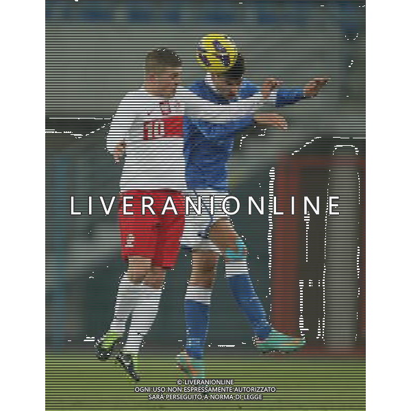 GLIWICE STADION MIEJSKI PRZY ULICY OKRZEI 27.03.2013 PILKA NOZNA 12 TURNIEJ CZTERECH NARODOW POLSKA U20 - WLOCHY U20 NZ MICHAL CHRAPEK POL LUCA ANTEI ITA FOT MICHAL NOWAK / NEWSPIX.PL GLIWICE 27.03.2013 FOOTBALL 12TH FOUR NATIONS TOURNAMENT POLAND U20 - ITALY U20 MICHAL CHRAPEK POL LUCA ANTEI ITA MICHAL NOWAK / NEWSPIX.PL --- Newspix.pl AG ALDO LIVERANI S A S ONLY ITALY *** Local Caption *** www.newspix.pl mail us: info@newspix.pl call us: 0048 022 23 22 222 --- Polish Picture Agency by Ringier Axel Springer Poland