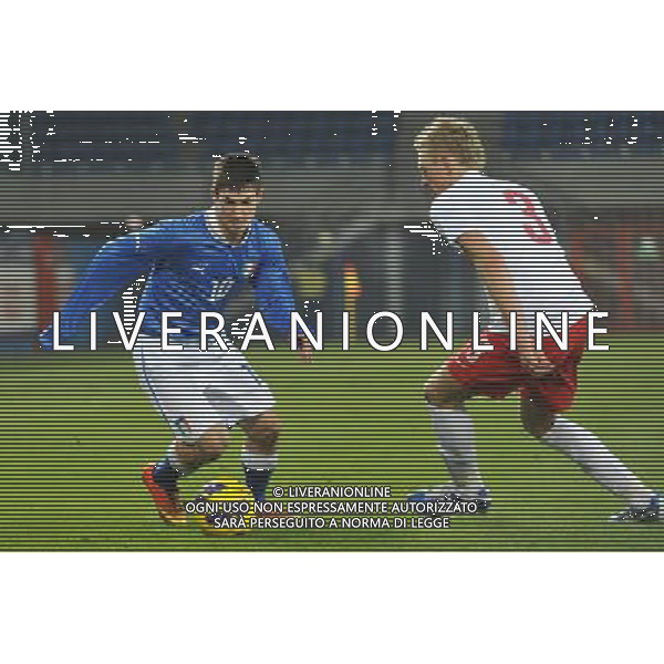 2013.03.27 TURNIEJ CZTERECH NARODOW 2013 GLIWICE MECZ POLSKA - WLOCHY U-20, POLAND -ITALY N/Z MATTEO POLITANO, MICHAL KOLODZIEJSKI FOT RAFAL RUSEK / PREESSFOCUS NEWSPIXPL --- Newspix.pl AG ALDO LIVERANI S A S ONLY ITALY *** Local Caption *** www.newspix.pl mail us: info@newspix.pl call us: 0048 022 23 22 222 --- Polish Picture Agency by Ringier Axel Springer Poland