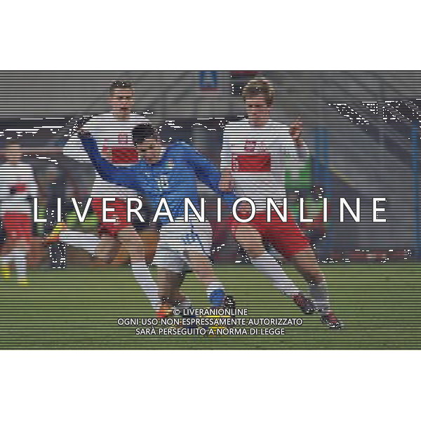 2013.03.27 TURNIEJ CZTERECH NARODOW 2013 GLIWICE MECZ POLSKA - WLOCHY U-20, POLAND -ITALY N/Z MICHAL NALEPA, MATTEO POLITANO FOT RAFAL RUSEK / PREESSFOCUS NEWSPIXPL --- Newspix.pl AG ALDO LIVERANI S A S ONLY ITALY *** Local Caption *** www.newspix.pl mail us: info@newspix.pl call us: 0048 022 23 22 222 --- Polish Picture Agency by Ringier Axel Springer Poland