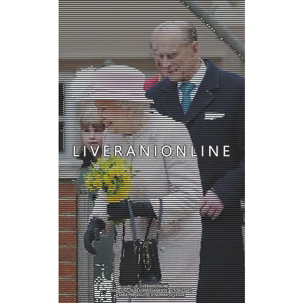HM the Queen and Duke of Edinburgh are joined byPrincess Beatrice and Princess Eugenie and the Countess of Wessex and Lady Louise Windsor at Easter Day Service Windsor ©photoshot/AGENZIA ALDO LIVERANI SAS - ITALY ONLY - REALI INGLESI: La Regina Elisabetta con il marito Filippo, la principessa Beatrice e Eugenie e la contessa di Wessex e Lady Louise Windsor al servizio nel giorno di Pasqua