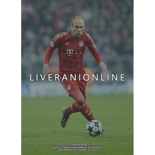 (130403) -- MUNICH, April 3, 2013 () -- Arjen Robben of Bayern Munich drives the ball during the UEFA Champions League quarter-final match against Juventus in Munich, south Germany, April 2, 2013. Bayern Munich won 2-0. (/Ma Ning) ©PHOTOSHOT/AGENZIA ALDO LIVERANI SAS - ITALY ONLY - Bayern Monaco - Juventus UEFA Champions League 2012/2013 Quarti di Finale andata Monaco di Baviera (Germania) - 02.04.2013