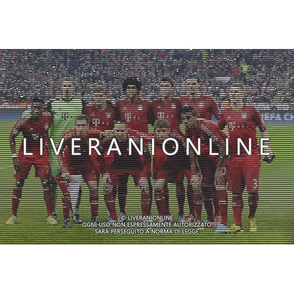 UEFA Champions League 2012/2013 Quarti di Finale Ritorno Monaco di Baviera (Germania) - 02.04.2013 Bayern Monaco-Juventus Nella Foto:Bayern Monaco squadra formazione: Manuel Neuer,Dante,Daniel Van Buyten,Franck Ribery,Mario Mandzukic,Philipp Lahm,Thomas Muller,David Alaba,Luiz Gustavo,Bastian Schweinsteiger,Toni Kroos /Ph.Vitez-Ag. Aldo Liverani