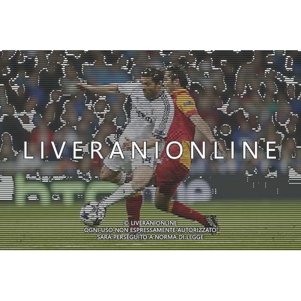 Real Madrid\'s Xabi Alonso and Galatasaray\'s Hamit Altintop during quarter finals CHampions League match on March 3rd 2013. Photo: Cesar Cebolla / ALFAQUI AG ALDO LIVERANI S A S ONLY ITALY