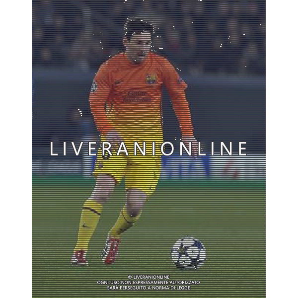 Parc des Princes, Paris St Germain v Barcelona (2-2) Champions League Quarter Final 1st Leg 02/04/2013 Lionel Messi (Barcelona) Photo: Roger Parker Fotosports International ©PHOTOSHOT/AGENZIA ALDO LIVERANI SAS - ITALY ONLY - EDITORIAL USE ONLY PSG Paris Saint Germain FC - FC Barcellona Gara di andata di UEFA Champions League quarti di finale allo stadio Parc des Princes a Parigi, Francia 2 aprile 2013
