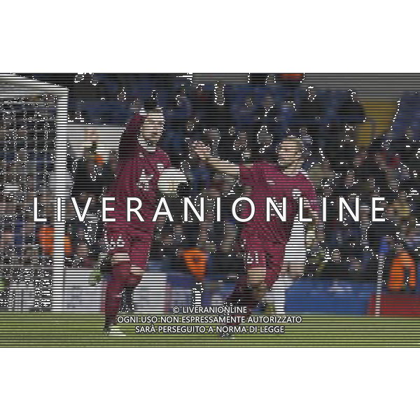 (130405) -- LONDON, April 5, 2013 () -- Rubin Kazan\'s Bebras Natcho (L) celebrates scoring during the UEFA Europa League quarter-final first leg football match against Chelsea in London, capital of Britain, on April 4, 2013. Chelsea won the match 3-1. (/Tang Shi) ©PHOTOSHOT/AGENZIA ALDO LIVERANI SAS - ITALY ONLY - EDITORIAL USE ONLY Chelsea Vs Rubin Kazan Quarti di finale andata Europa League 04 aprile 2013