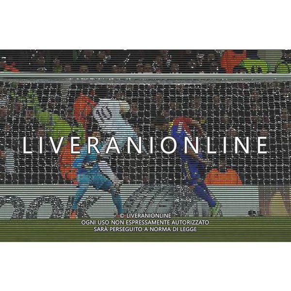 Emmanuel Adebayor Scores goal Tottenham Hotspur 2012/13 Tottenham Hotspur V FC Basel 04/04/13 UEFA Europa League Photo: Robin Parker Fotosports International ©PHOTOSHOT/AGENZIA ALDO LIVERANI SAS - ITALY ONLY - EDITORIAL USE ONLY Tottenham Hotspur Vs FC Basilea Quarti di finale andata UEFA Europa League 04 aprile 2013