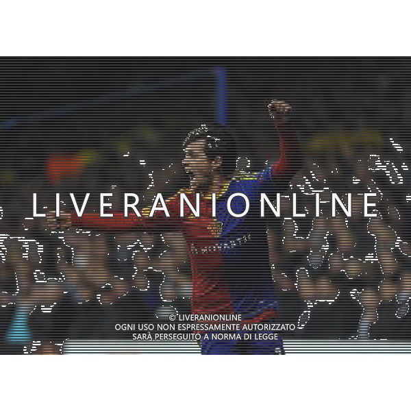 Valentin Stocker Celebrates Scoring 1st goal FC Basel 1893 2012/13 Tottenham Hotspur V FC Basel 04/04/13 UEFA Europa League Photo: Robin Parker Fotosports International ©PHOTOSHOT/AGENZIA ALDO LIVERANI SAS - ITALY ONLY - EDITORIAL USE ONLY Tottenham Hotspur Vs FC Basilea Quarti di finale andata UEFA Europa League 04 aprile 2013