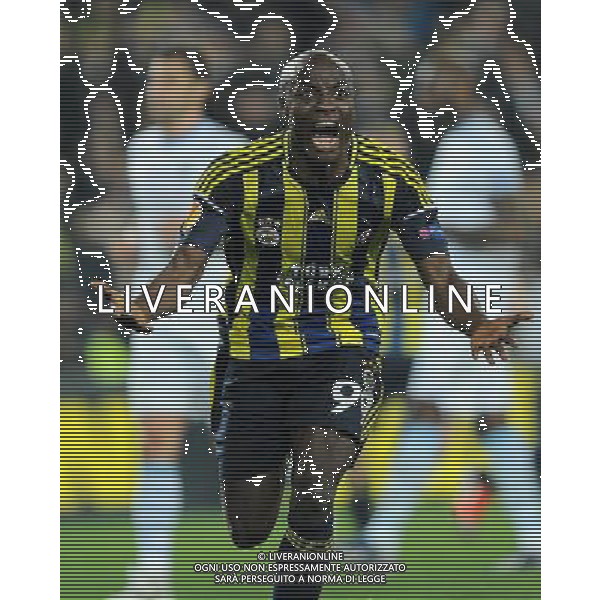 UEFA Europa League Quarterfinal match between Fenerbahce and Lazio at Sukru Saracoglu Stadium in Istanbul on April 4, 2013 Match scored: Fenerbahce 2 - Lazio 0 Pictured: Pierre Webo of Fenerbahce. PILKA NOZNA LIGA EUROPY SEZON 2012/2013 FOT.SESKIM PHOTO/NEWSPIX.PL TURKEY, GERMANY, AUSTRIA AND UK OUT !!! --- Newspix.pl AG ALDO LIVERANI S A S ONLY ITALY *** Local Caption *** www.newspix.pl mail us: info@newspix.pl call us: 0048 022 23 22 222 --- Polish Picture Agency by Ringier Axel Springer Poland