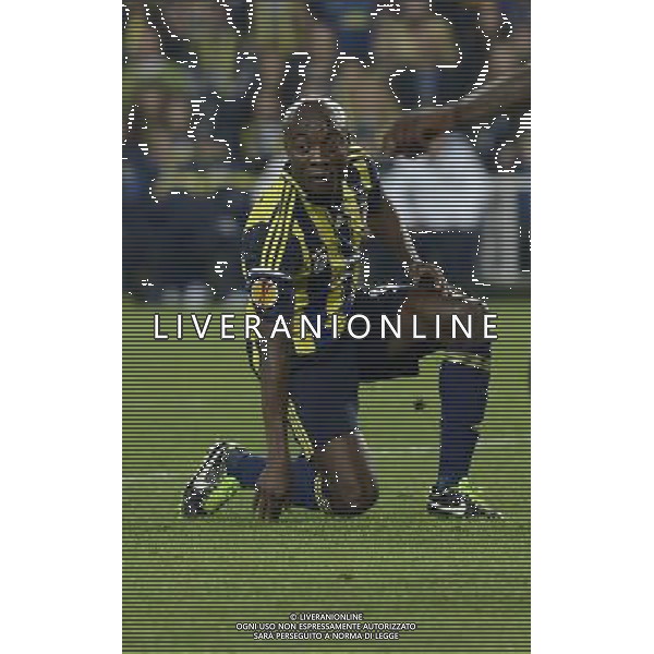 UEFA Europa League Quarterfinal match between Fenerbahce and Lazio at Sukru Saracoglu Stadium in Istanbul on April 4, 2013 Match scored: Fenerbahce 2 - Lazio 0 Pictured: Pierre Webo of Fenerbahce. PILKA NOZNA LIGA EUROPY SEZON 2012/2013 FOT.SESKIM PHOTO/NEWSPIX.PL TURKEY, GERMANY, AUSTRIA AND UK OUT !!! --- Newspix.pl AG ALDO LIVERANI S A S ONLY ITALY *** Local Caption *** www.newspix.pl mail us: info@newspix.pl call us: 0048 022 23 22 222 --- Polish Picture Agency by Ringier Axel Springer Poland