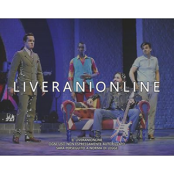 aaron sidwell, mark pearce, paul hazel, hugo harold harrison on stage at the photocall for Carnaby Street new musical at the Hackney Empire from Saturday 6 to Sunday 14 April 2013 prior to a UK tour to June 29. - ©PHOTOSHOT/AGENZIA ALDO LIVERANI SAS - ITALY ONLY - EDITORIAL USE ONLY