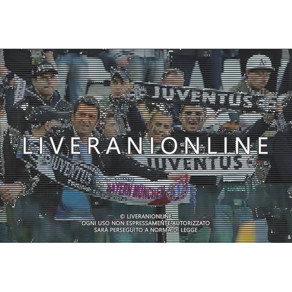 UEFA Champions League - Quarti di finale gara di ritorno Torino 10-04-2013 Juventus - Bayern Monaco nella foto tifosi Juve foto Roberto Garavaglia - ag. Aldo Liverani