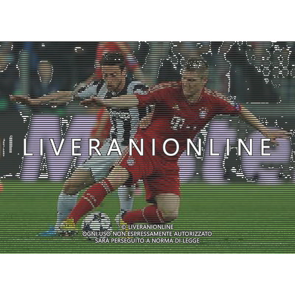 UEFA Champions League 2012/2013 Quarti di Finale Ritorno Torino - 10.04.2013 Juventus-Bayern Monaco Nella Foto:schweinsteiger-marchisio /Ph.Vitez-Ag. Aldo Liverani