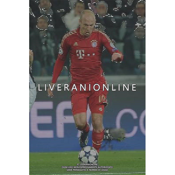 UEFA Champions League - Quarti di finale gara di ritorno Torino 10-04-2013 Juventus - Bayern Monaco nella foto Arjen Robben (Bayern Monaco) foto Roberto Garavaglia - ag. Aldo Liverani