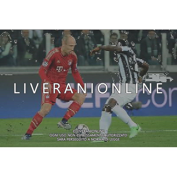 UEFA Champions League - Quarti di finale gara di ritorno Torino 10-04-2013 Juventus - Bayern Monaco nella foto Arjen Robben (Bayern Monaco) foto Roberto Garavaglia - ag. Aldo Liverani