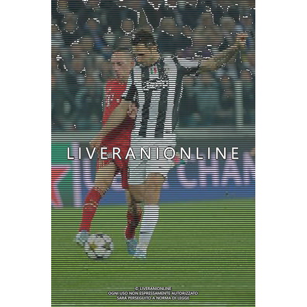 UEFA Champions League - Quarti di finale gara di ritorno Torino 10-04-2013 Juventus - Bayern Monaco nella foto Franck Ribery (Bayern Monaco) a SX e Mirko Vucinic (Juventus) foto Roberto Garavaglia - ag. Aldo Liverani