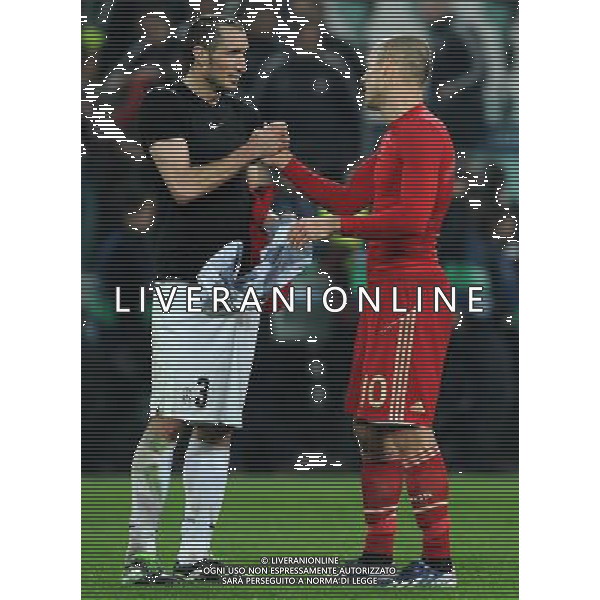 UEFA Champions League 2012/2013 Quarti di Finale Ritorno Torino - 10.04.2013 Juventus-Bayern Monaco Nella Foto:Chiellini Giorgio-Robben Arjen /Ph.Vitez-Ag. Aldo Liverani