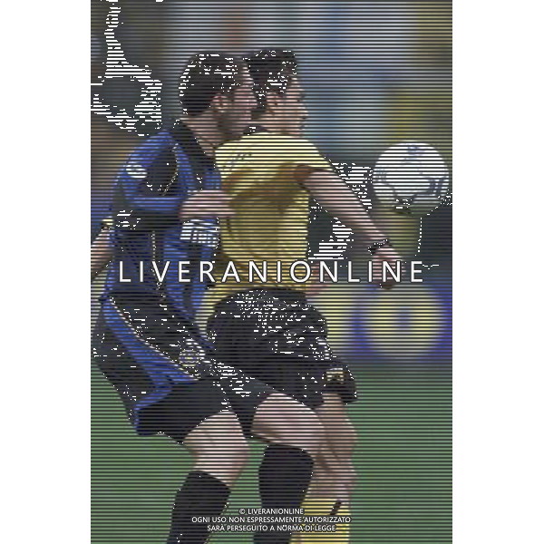 MILANO, 21-02-02 DFP/MARCO LUSSOSO INTER-AEK ATENE (COPPA UEFA) NELLA FOTO: MALADENIS AG ALDO LIVERANI S A S