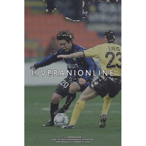 MILANO, 21-02-02 DFP/MARCO LUSSOSO INTER-AEK ATENE (COPPA UEFA) NELLA FOTO: ALVARO RECOBA AG ALDO LIVERANI S A S