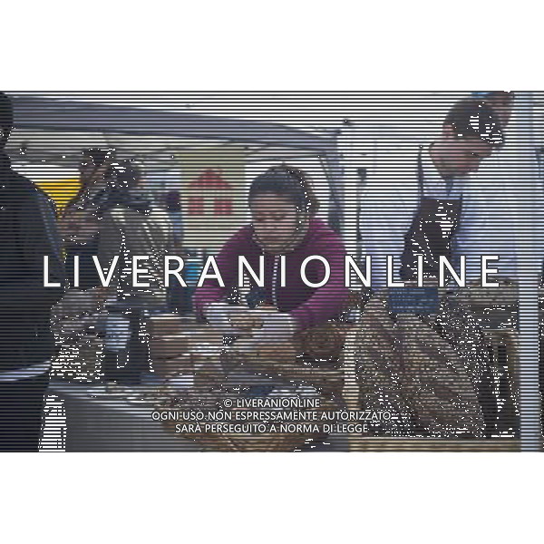 The Pain D\'Avignon booth at the Smorgasburg in East River State Park in the Williamsburg neighborhood of Brooklyn in New York on Saturday, April 6, 2013. The marketplace features prepared and artisanal foods made in Brooklyn by small entrepreneurs. In the two years the market has been in operation it has provided a venue for numerous chefs and cooks to sell their wares, some of whom have grown into large successful businesses. (å Frances M. Roberts) ©photoshot/AGENZIA ALDO LIVERANI SAS - ITALY ONLY - La vita quotidiana della popolazione di Williamsburg, Brooklyn, New York 6 Aprile 2013.