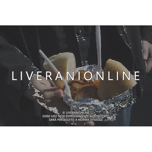 Foodies from around the city flock to opening day at the Smorgasburg in East River State Park in the Williamsburg neighborhood of Brooklyn in New York on Saturday, April 6, 2013. The marketplace features prepared and artisanal foods made in Brooklyn by small entrepreneurs. In the two years the market has been in operation it has provided a venue for numerous chefs and cooks to sell their wares, some of whom have grown into large successful businesses. (å Frances M. Roberts) ©photoshot/AGENZIA ALDO LIVERANI SAS - ITALY ONLY - La vita quotidiana della popolazione di Williamsburg, Brooklyn, New York 6 Aprile 2013.