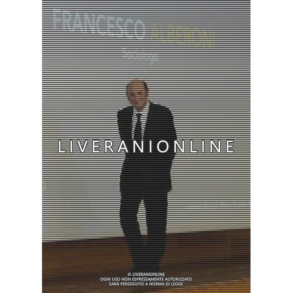 MILANO 16/4/2013 AULA MAGNA DELL\' UNIVERSITA\' BOCCONI VIA GOBBI COMMEMORAZIONE DEL 100esimo ANNIVERSARIO DELLA NASCITA DI PIETRO BARILLA NELLA FOTO FRANCESCO ALBERONI FOTO ROMANO/AG ALDO LIVERANI S.A.S. *** Local Caption *** anniversario della nascita di