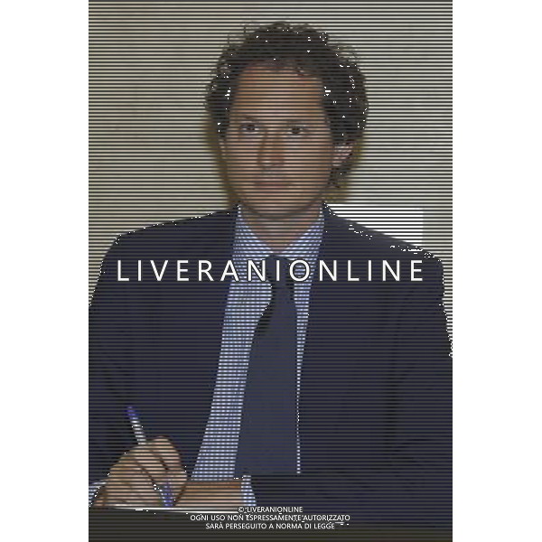 MILANO 19/4/2013 UNIVERSITA\' BOCCONI FIRMA ACCORDO TRA FONDAZIONE AGNELLI ED UNIVERSITA\' BOCCONI NELLA FOTO JOHN ELKANN FOTO ROMANO/AG ALDO LIVERANI 
