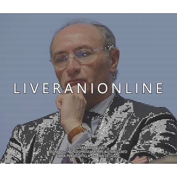 MILANO 22/4/2013 AUDITORIUM TESTORI. PALAZZO LOMBARDIA PRESENTAZIONE DELL\' ACCORDO TRA UNICREDIT E CONAD PER I PAGAMENTI A FAVORE DEI FORNITORI DEL GRUPPO DISTRIBUTIVO NELLA FOTO FEDERICO GHIZZONI AMMINISTRATORE DELEGATO UNICREDIT FOTO ROMANO/AG ALDO LIVERANI S.A.S.