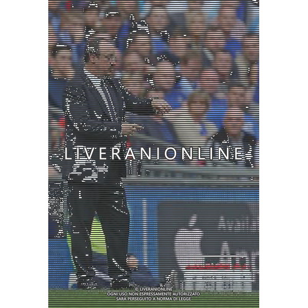 Rafa Benitez \'Interim\' Manager of Chelsea question time wasting during the Semifinal of the 2013 FA Cup between Manchester City and Chelsea FC at the Wembley Stadium in London ; Referee: Christopher Foy; on 14/04/2013. Picture by Marcello Pozzetti , ©IPS Photo Agency.Thatched Cottage - Wretham - Thetford .Norfolk IP24 1RH - .TEL 01953 499403. -Personal mobile: 07973 308 835 . AG ALDO LIVERANI S A S ONLY ITALY