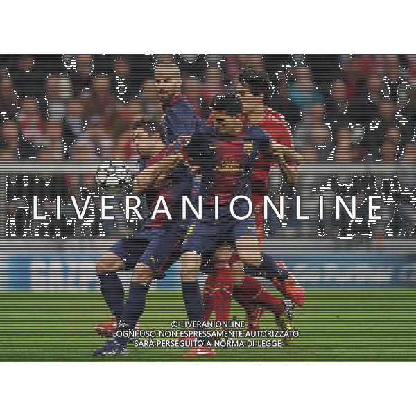 firo Fu§ball,Fussball, 23.04.2013 Uefa Champions League, Saison 2012/2013 Halbfinale, Hinspiel, FC Bayern MŸnchen, Muenchen, FCB, - FC Barcelona, 4 : 0, Zweikampf, Javier Martinez, Bayern, links, Marc Bartra, FC Barcelona, $worldrightsEs gelten unsere AGB, einsehbar auf www.firosportphoto.de copyright by firo sportphoto: Coesfelder Str.207 48249 DŸlmen www.firosportphoto.de mail@firosportphoto.de (V o l k s b a n k B o c h u m - W i t t e n ) BLZ.: 430 601 29 Kt. Nr.: 341 117 100 Tel:Ê 02594 - 9916004 Fax:Ê02594 - 9916005 AG ALDO LIVERANI S A S ONLY ITALY
