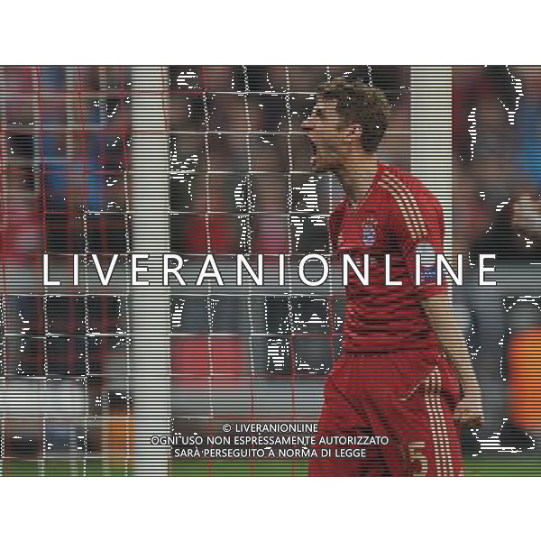 firo Fu§ball,Fussball, 23.04.2013 Uefa Champions League, Saison 2012/2013 Halbfinale, Hinspiel, FC Bayern MŸnchen, Muenchen, FCB, - FC Barcelona, 4 : 0, Jubel, jubeln, Gestik, Thomas MŸller, Mueller, Bayern, $worldrightsEs gelten unsere AGB, einsehbar auf www.firosportphoto.de copyright by firo sportphoto: Coesfelder Str.207 48249 DŸlmen www.firosportphoto.de mail@firosportphoto.de (V o l k s b a n k B o c h u m - W i t t e n ) BLZ.: 430 601 29 Kt. Nr.: 341 117 100 Tel:Ê 02594 - 9916004 Fax:Ê02594 - 9916005 AG ALDO LIVERANI S A S ONLY ITALY