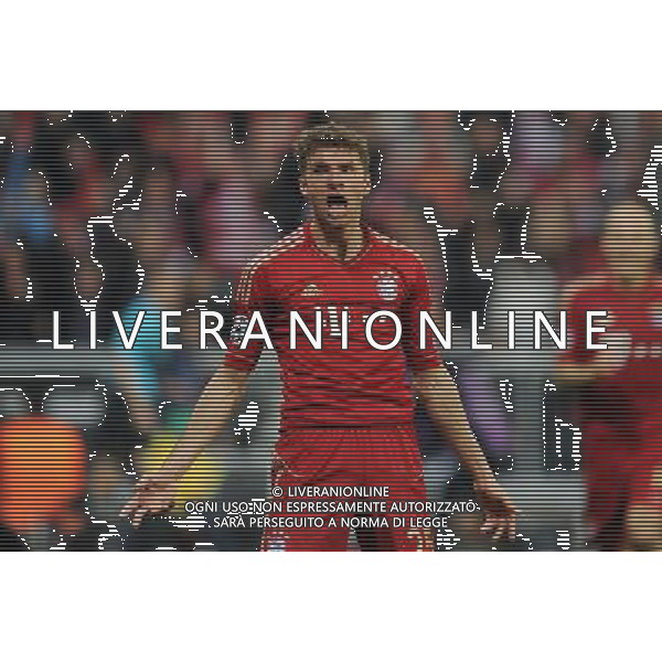 firo Fu§ball,Fussball, 23.04.2013 Uefa Champions League, Saison 2012/2013 Halbfinale, Hinspiel, FC Bayern MŸnchen, Muenchen, FCB, - FC Barcelona, 4 : 0, Jubel, jubeln, Gestik, Thomas MŸller, Mueller, Bayern, $worldrightsEs gelten unsere AGB, einsehbar auf www.firosportphoto.de copyright by firo sportphoto: Coesfelder Str.207 48249 DŸlmen www.firosportphoto.de mail@firosportphoto.de (V o l k s b a n k B o c h u m - W i t t e n ) BLZ.: 430 601 29 Kt. Nr.: 341 117 100 Tel:Ê 02594 - 9916004 Fax:Ê02594 - 9916005 AG ALDO LIVERANI S A S ONLY ITALY
