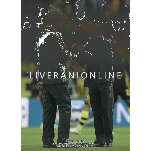 firo : FuÃŸball,Fussball, 24.04.2013 CL, Champions League, Saison 2012/2013 Halbfinale,Semifinal,Hinspiel, BVB, Borussia Dortmund - Real Madrid KLOPP und MOURINHO $worldrightsEs gelten unsere AGB, einsehbar auf www.firosportphoto.de, copyright by firo sportphoto: Coesfelder Str. 207 D-48249 DÃ¼lmen www.firosportphoto.de mail@firosportphoto.de (V o l k s b a n k B o c h u m - W i t t e n ) BLZ.: 430 601 29 Kt. Nr.: 341 117 100 Tel:Â  +49-2594-9916004 Fax:Â +49-2594-9916005 ag aldo liverani s a s only italy