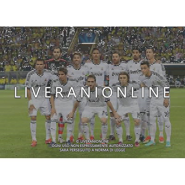 firo : Fu§ball,Fussball, 24.04.2013 CL, Champions League, Saison 2012/2013 Halbfinale,Semifinal,Hinspiel, BVB, Borussia Dortmund - Real Madrid 4:1 Team, Mannschaft, Teamfoto, Mannschaftsfoto Real $worldrightsEs gelten unsere AGB, einsehbar auf www.firosportphoto.de, copyright by firo sportphoto: Coesfelder Str. 207 D-48249 DŸlmen www.firosportphoto.de mail@firosportphoto.de (V o l k s b a n k B o c h u m - W i t t e n ) BLZ.: 430 601 29 Kt. Nr.: 341 117 100 Tel:Ê +49-2594-9916004 Fax:Ê+49-2594-9916005 AG ALDO LIVERANI S A S ONLY ITALY