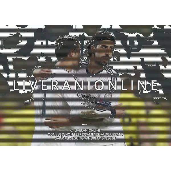 firo FuÃŸball,Fussball, 24.04.2013 Champions League Halbfinale Saison 2012/2013 BVB Borussia Dortmund - Real Madrid Jubel Sami Khedira mit Ronaldo $worldrightsEs gelten unsere AGB, einsehbar auf www.firosportphoto.de copyright by firo sportphoto: Coesfelder StraÃŸe 207 48249 DÃ¼lmen Duelmen www.firosportphoto.de mail@firosportphoto.de (V o l k s b a n k B o c h u m - W i t t e n ) BLZ.: 430 601 29 Kt. Nr.: 341 117 100 Tel:Â  0209 - 9304402 Fax:Â  0209 - 9304443 AG ALDO LIVERANI S A S ONLY ITALY