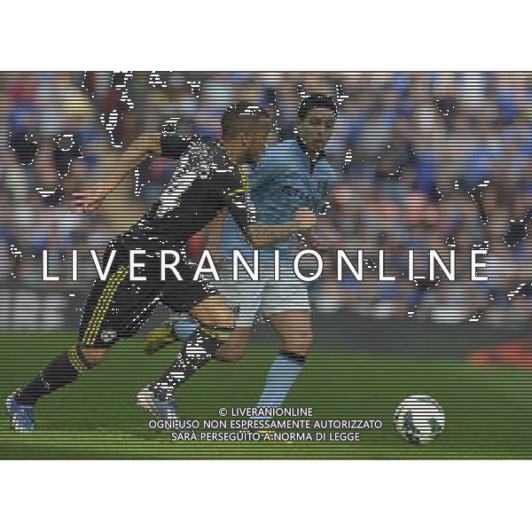 Wembley Stadium Chelsea v Manchester City (1-2) FA Cup Semi Final 14/04/13 Ryan Bertrand (Chelsea) Sasmi Nasri (Manchester City) Photo: Roger Parker Parker Fotosports International ©PHOTOSHOT/AGENZIA ALDO LIVERANI SAS - ITALY ONLY - EDITORIAL USE ONLY