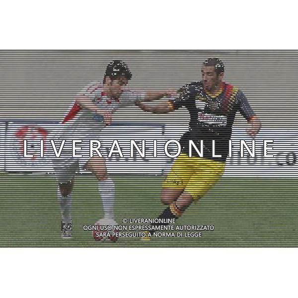 BOLZANO 28-04-2013 CAMPIONATO DIVISION LEGA PRO 2012-2013 SUDTIROL-LECCE NELLA FOTO:GIANLUCA TURCHETTA E MARIANO BOGLIACINO FOTO PAOLA GARBUIO/AG.ALDO LIVERANI