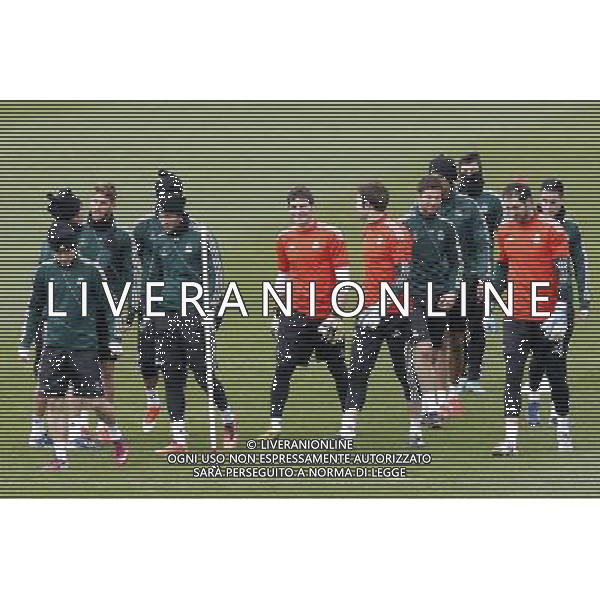 Madrid (29.04.2013).- Entrenamiento del Real Madrid en la Ciuda Deportiva de Valdebebas. Luka Modric, Sergio Ramos, Gonzalo Higuain, Iker Casillas, Xabi Alonso, Diego Lopez. Photo: Alex Cid-Fuentes / ALFAQUI AG ALDO LIVERANI S A S ONLY ITALY