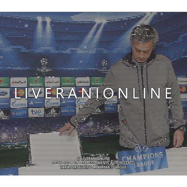 Madrid (29/04/2013).- UEFA Champion League. Rueda de prensa ofrecida por Jose Mourinho en la Ciudad Deportiva de Valdebebas. Photo: Alex Cid-Fuentes / ALFAQUI AG ALDO LIVERANI S A S ONLY ITALY